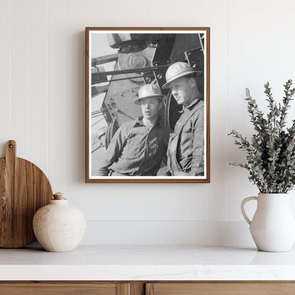 Greaser in Wheelhouse at Shasta Dam December 1941