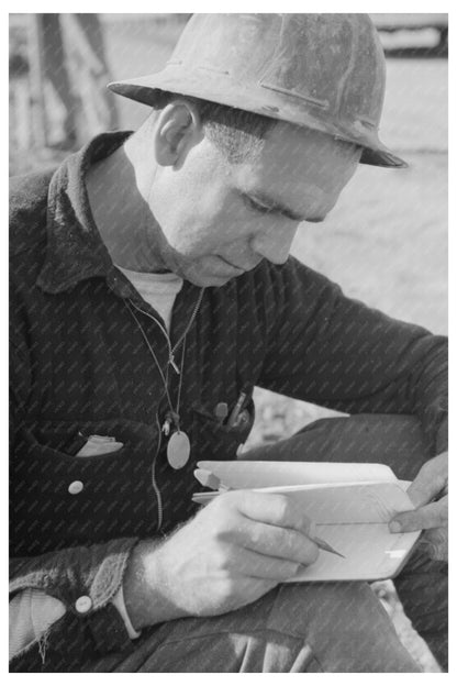 Workman Surveying at Shasta Dam December 1941
