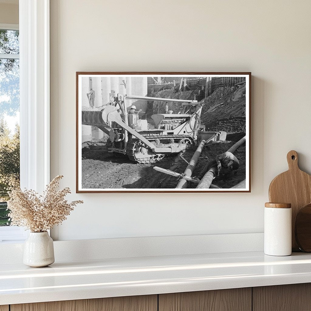 Bulldozer at Shasta Dam Construction December 1941