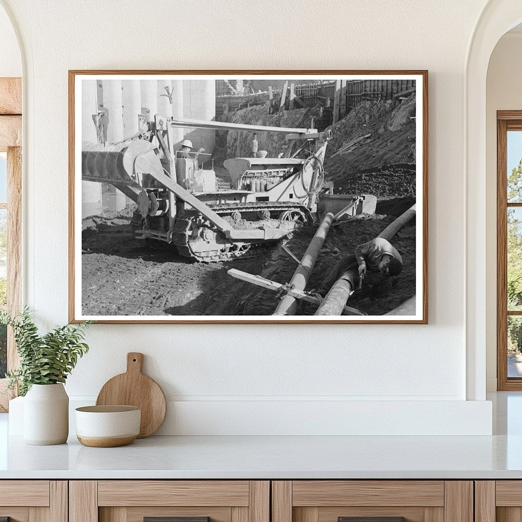 Bulldozer at Shasta Dam Construction December 1941