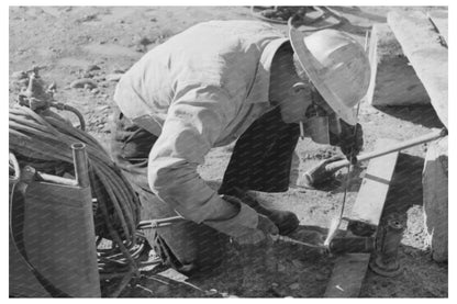 Welder at Shasta Dam California December 1941