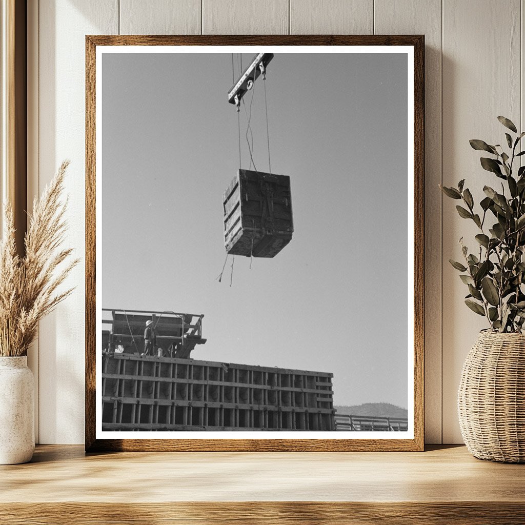 Shasta Dam Construction December 1941 Historical Photo