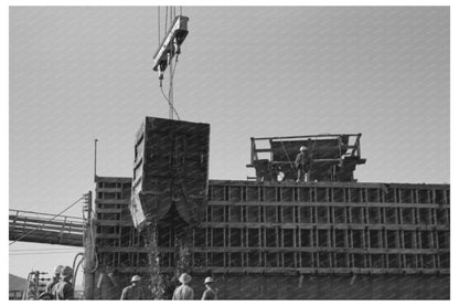 Shasta Dam Construction Workers Pouring Concrete 1941