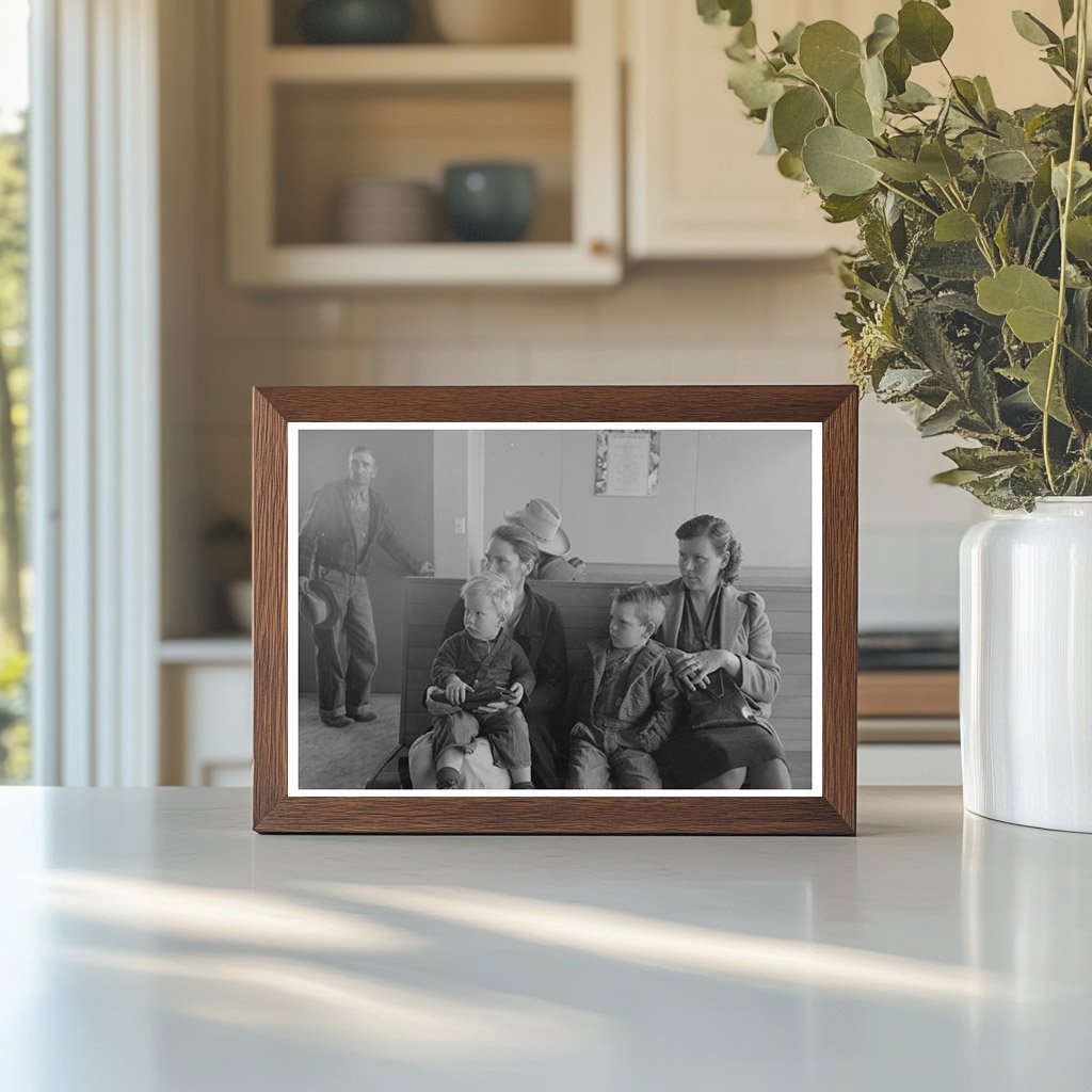 Farm Workers at Clinic in Woodville California March 1942