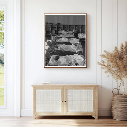 1942 Vintage Nursery School Nap Time in Woodville California