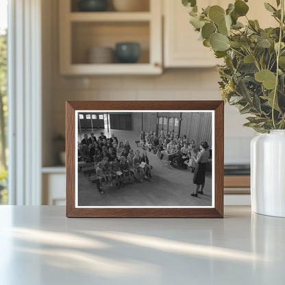 Vintage Sunday School Gathering for Farm Workers 1942