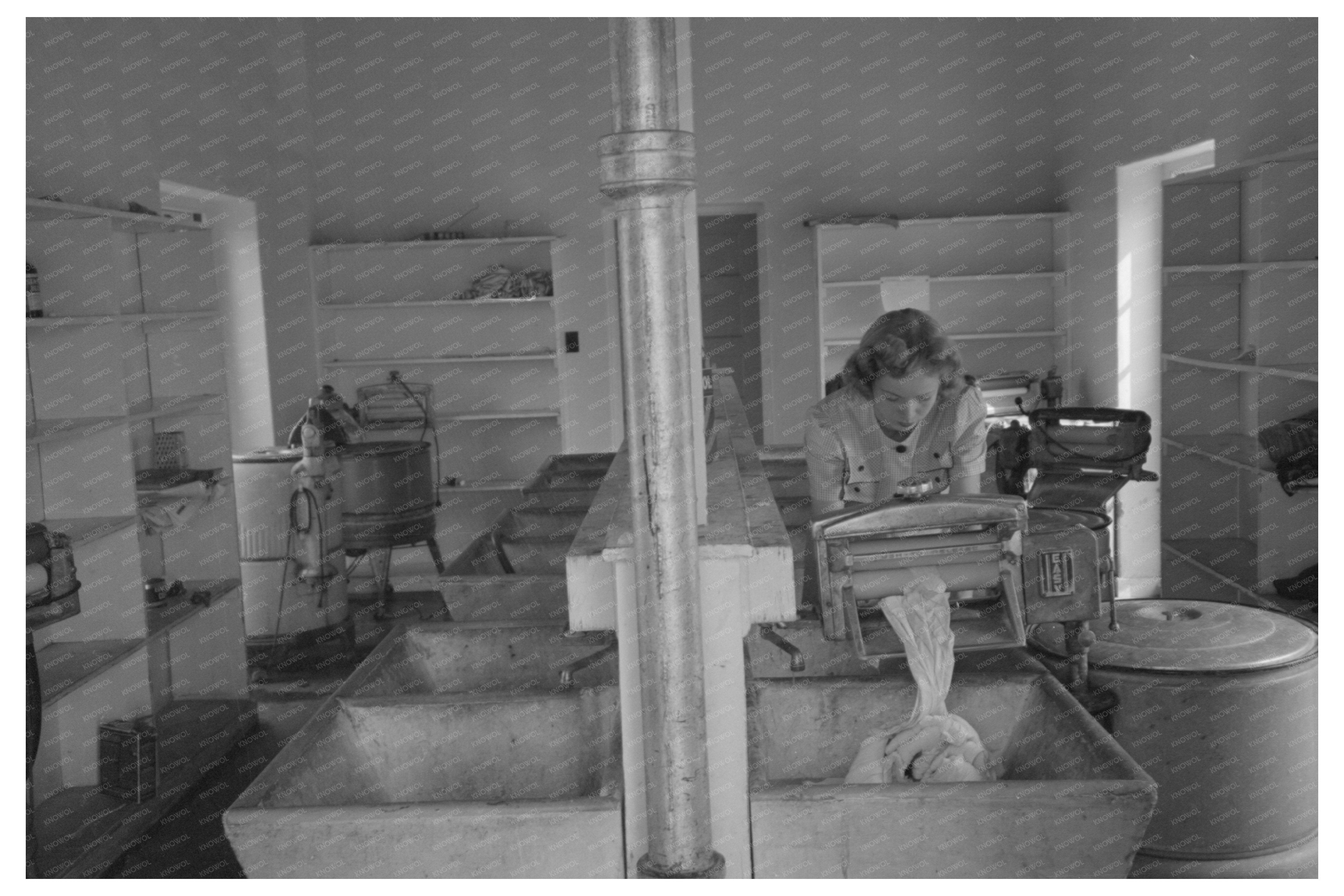 Washday Scene at Camelback Farms 1942