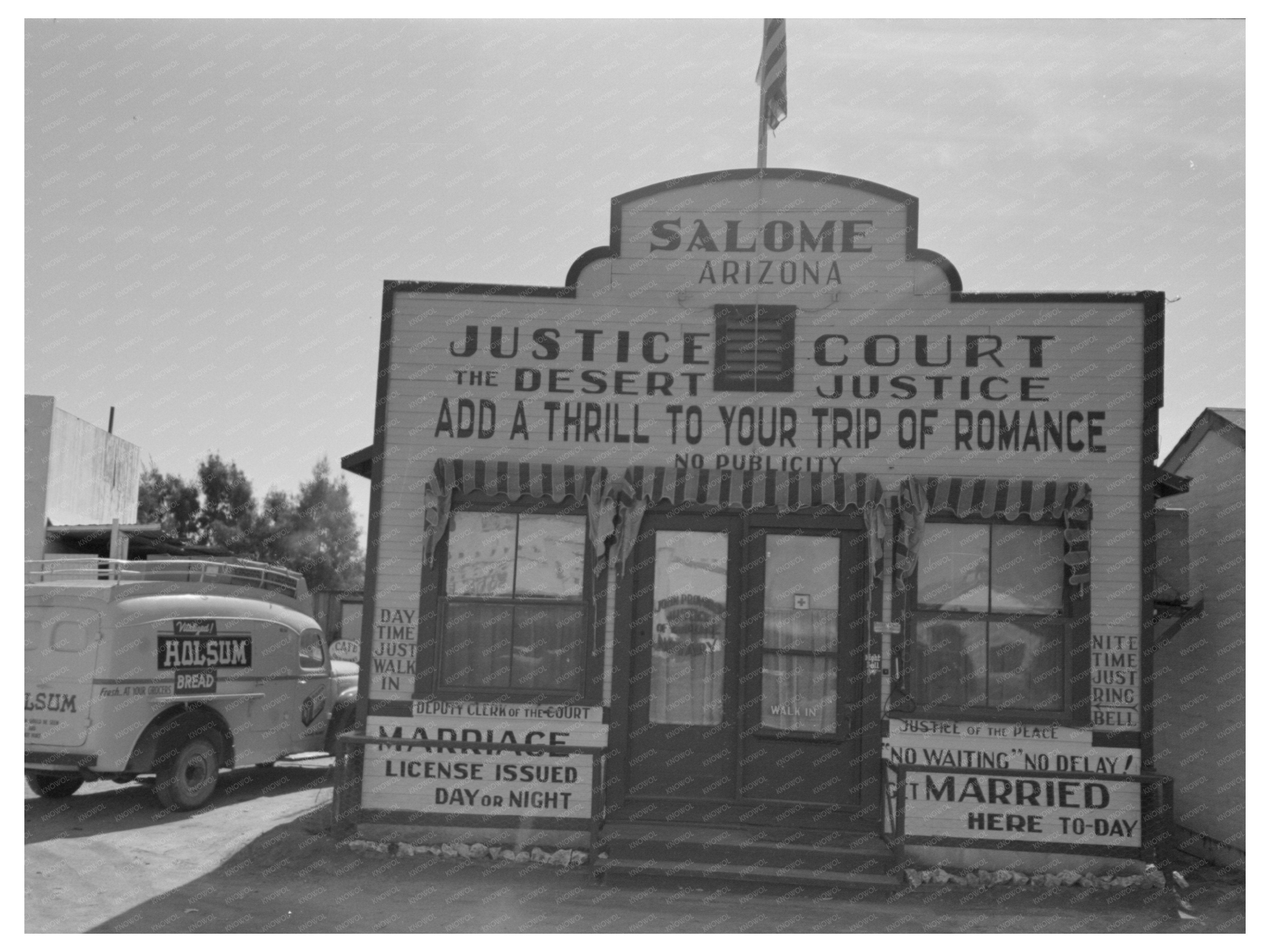 Marriage Mill in Salome Arizona February 1942