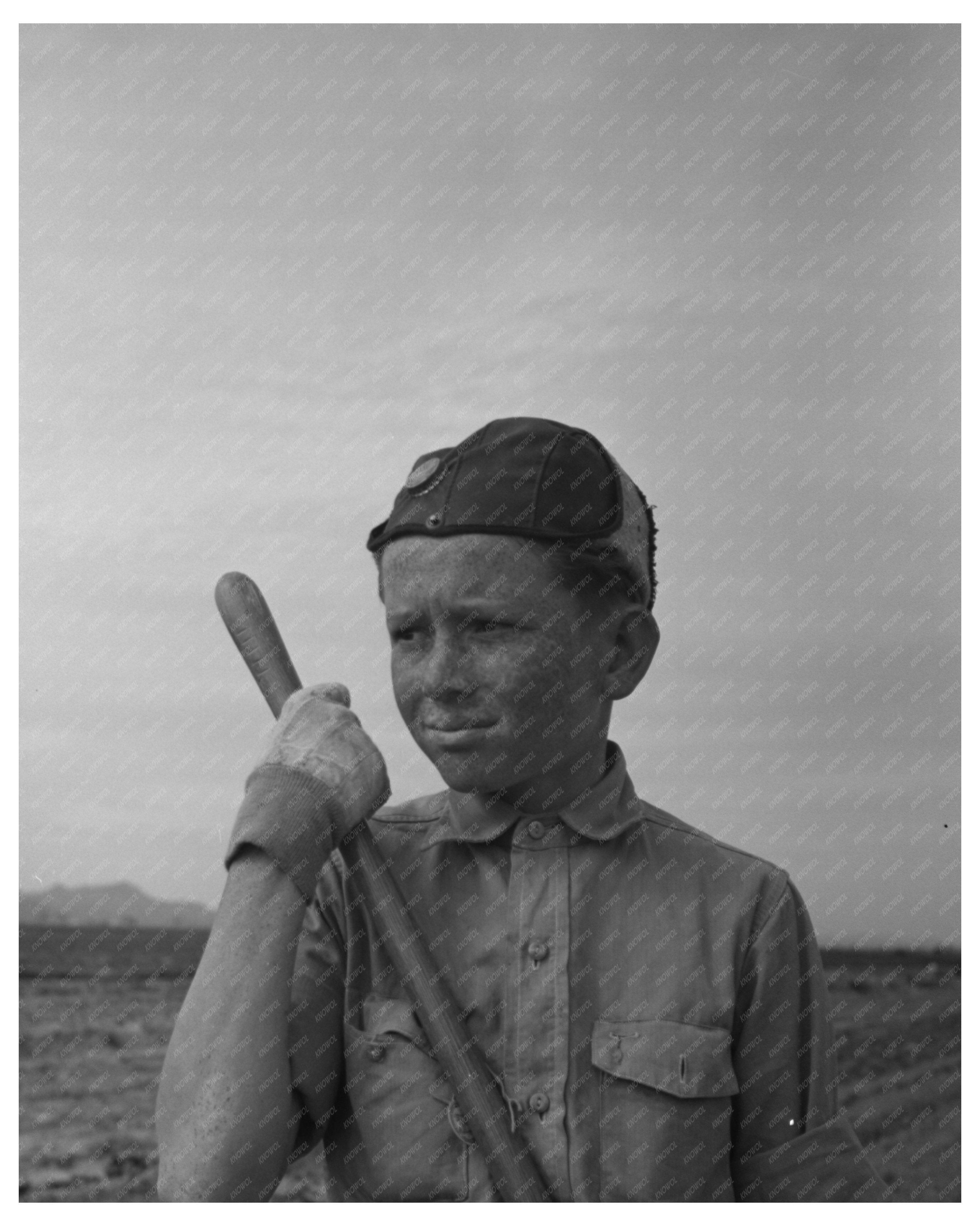 1942 Boy in Gardening Vocational Training Class Arizona