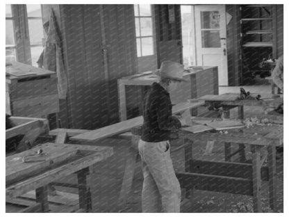 Woodwork Vocational Training Class Eleven Mile Corner 1942