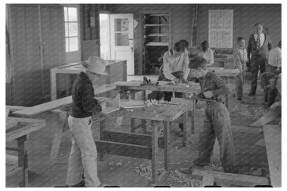 Woodwork Training for Farmworkers Eleven Mile Corner 1942