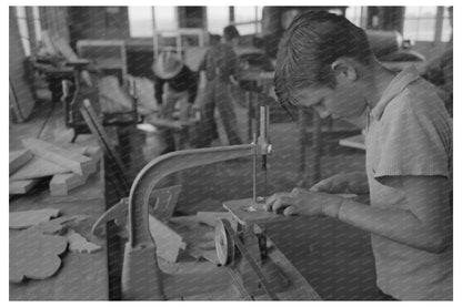 Woodwork Vocational Training Class February 1942 Arizona