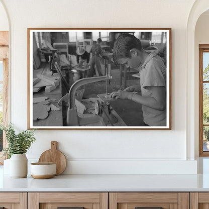 Woodwork Vocational Training Class February 1942 Arizona