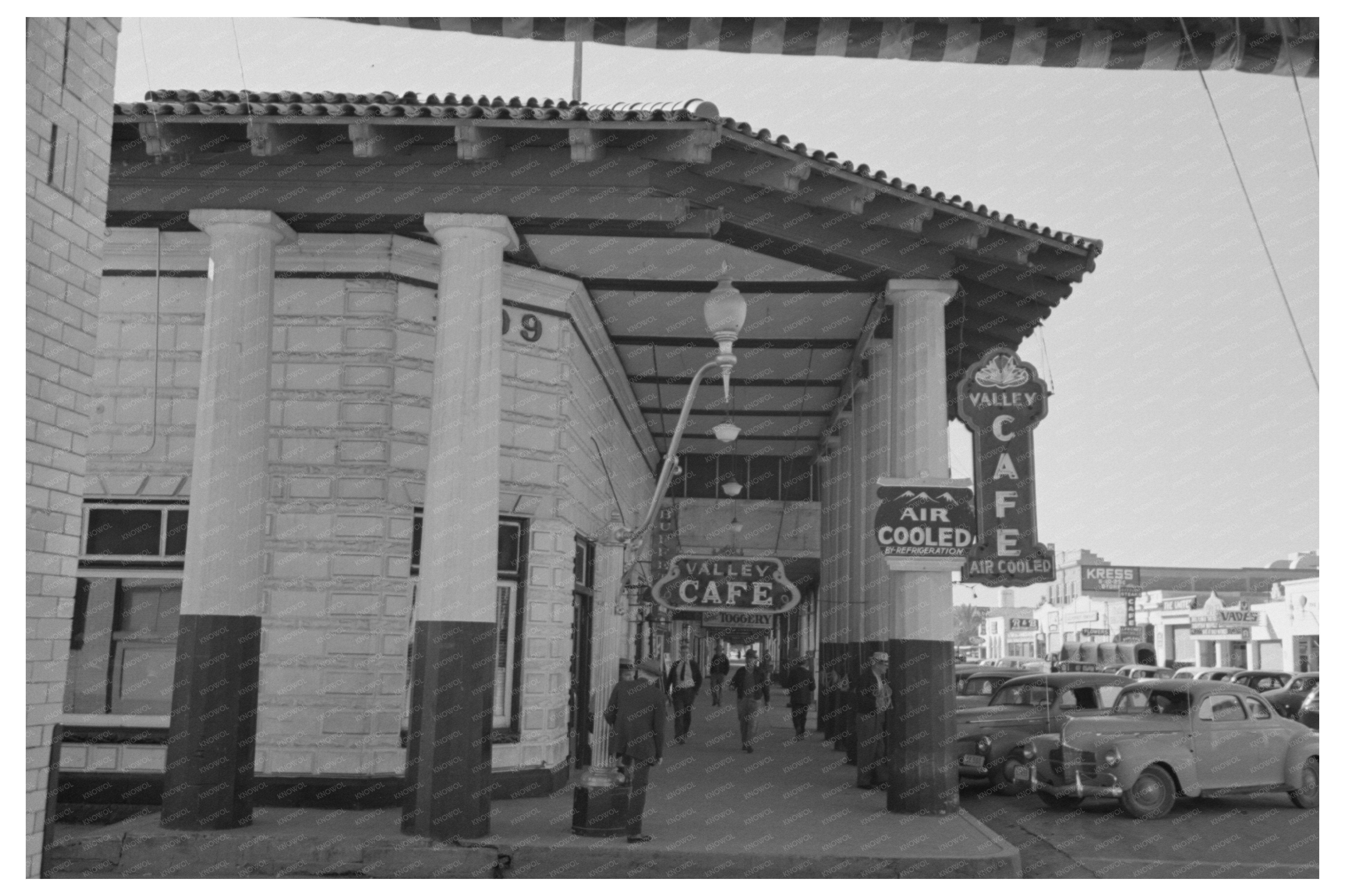 Yuma Arizona Street Scene February 1942 Vintage Photo