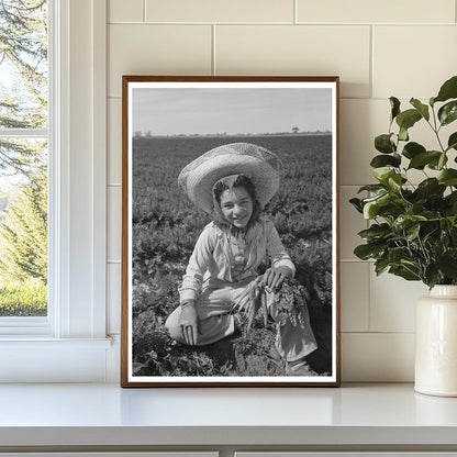 Agricultural Worker in Carrot Field Yuma County 1942