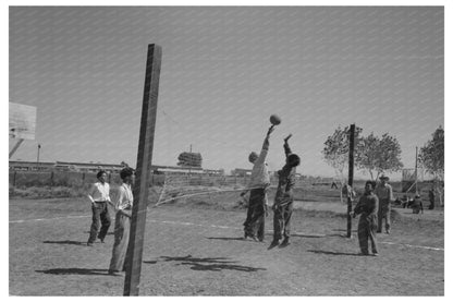 Volleyball Game at Farm Security Administration Yuma 1942