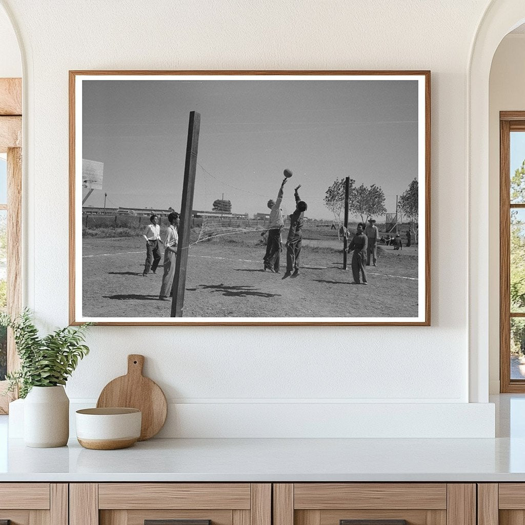 Volleyball Game at Farm Security Administration Yuma 1942