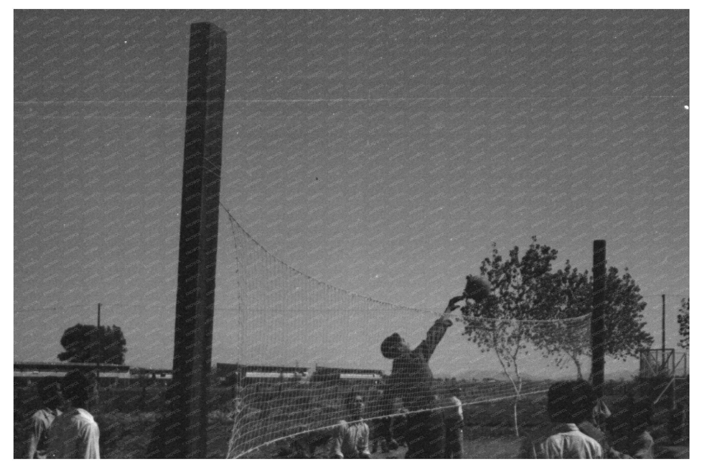 Volleyball Game at Farmworkers Community Yuma 1942