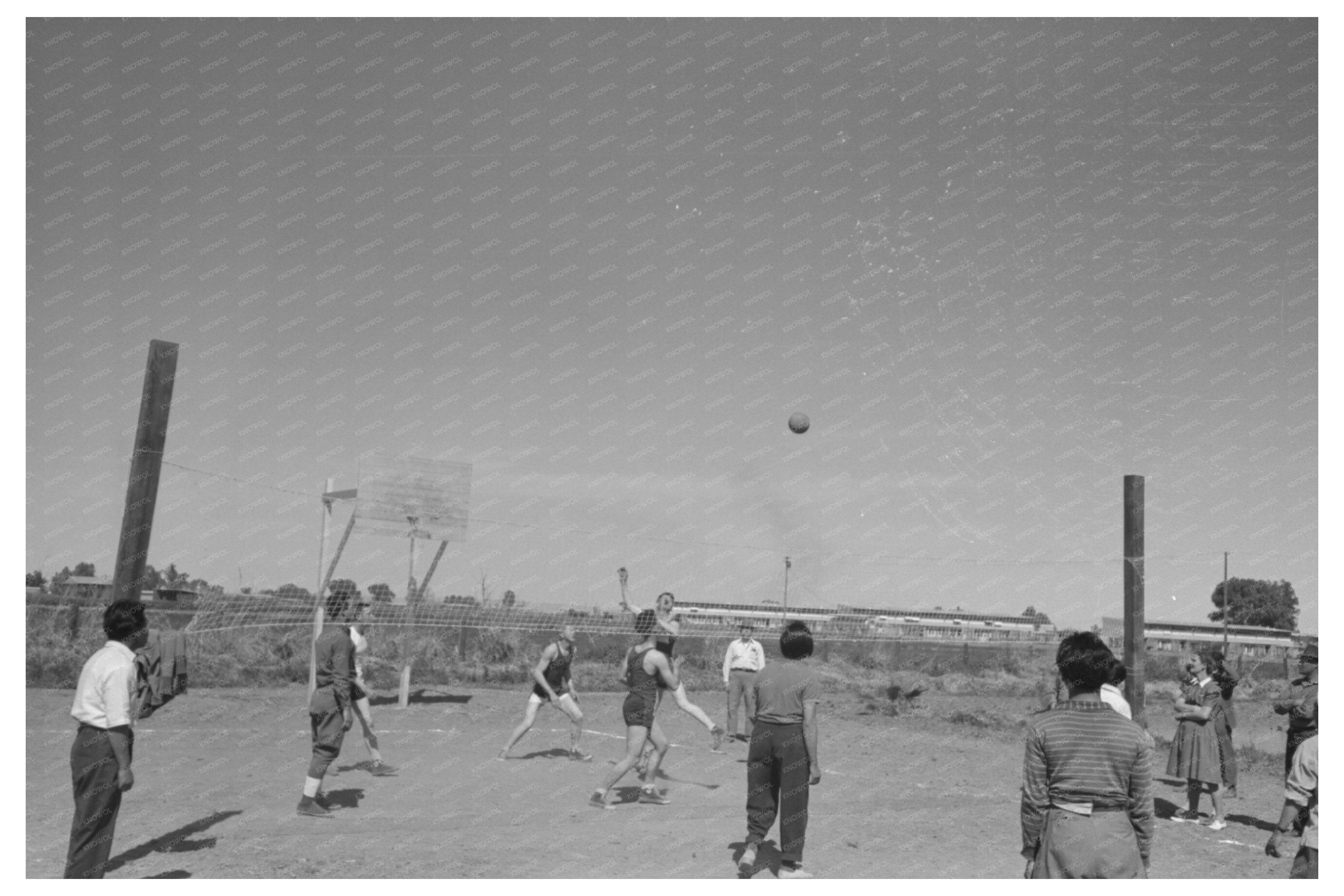 Volleyball Game at FSA Farmworkers Community Yuma 1942