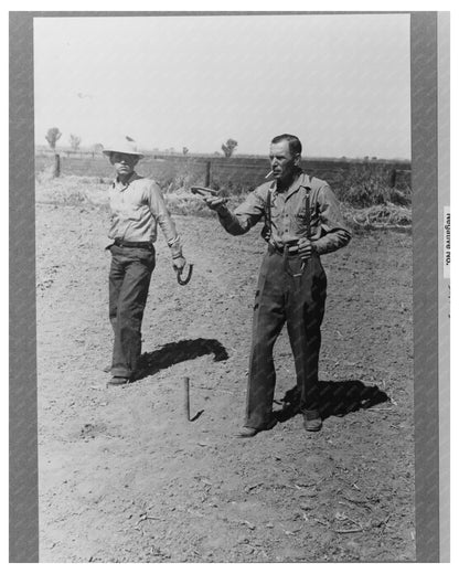 Horseshoe Pitching Contest Yuma Arizona 1942