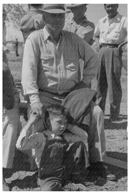 Vintage Farmworker Gathering Yuma Arizona 1942