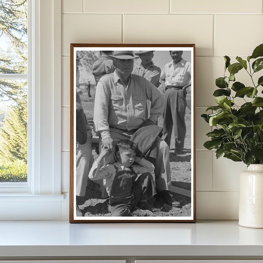 Vintage Farmworker Gathering Yuma Arizona 1942