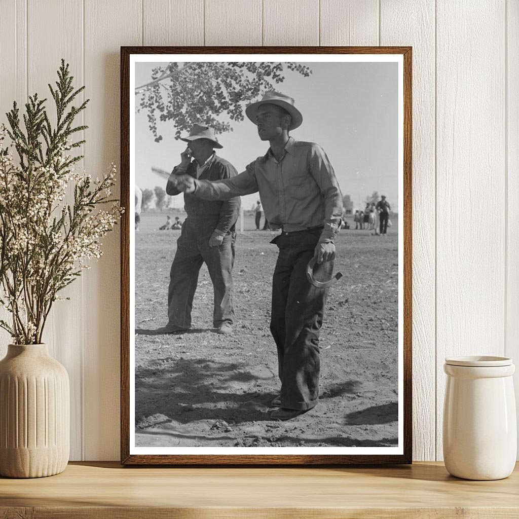 Horseshoe Pitching Contest Yuma Arizona March 1942