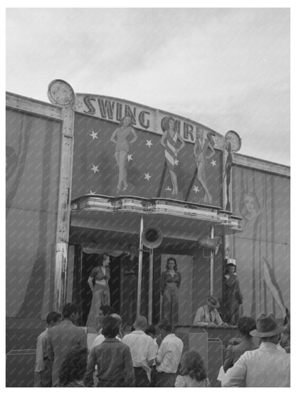 Imperial County Fair Midway Scene California 1942