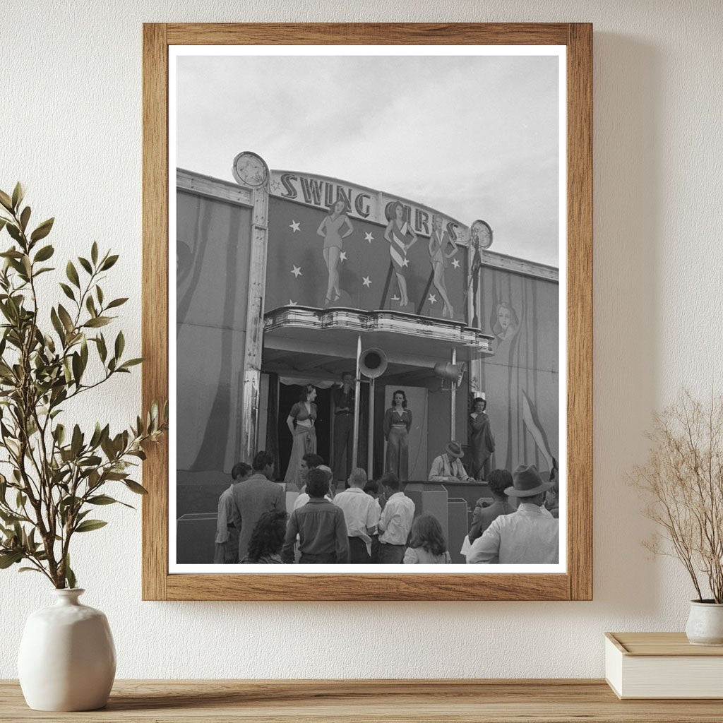 Imperial County Fair Midway Scene California 1942