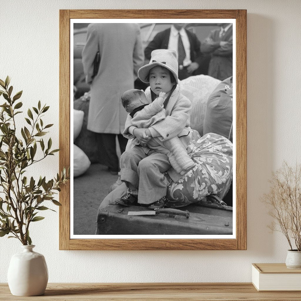 Japanese-American Children at LA Train Station April 1942