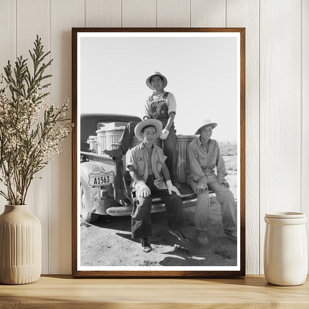 Japanese-Americans at Farm Camp in Nyssa Oregon 1942