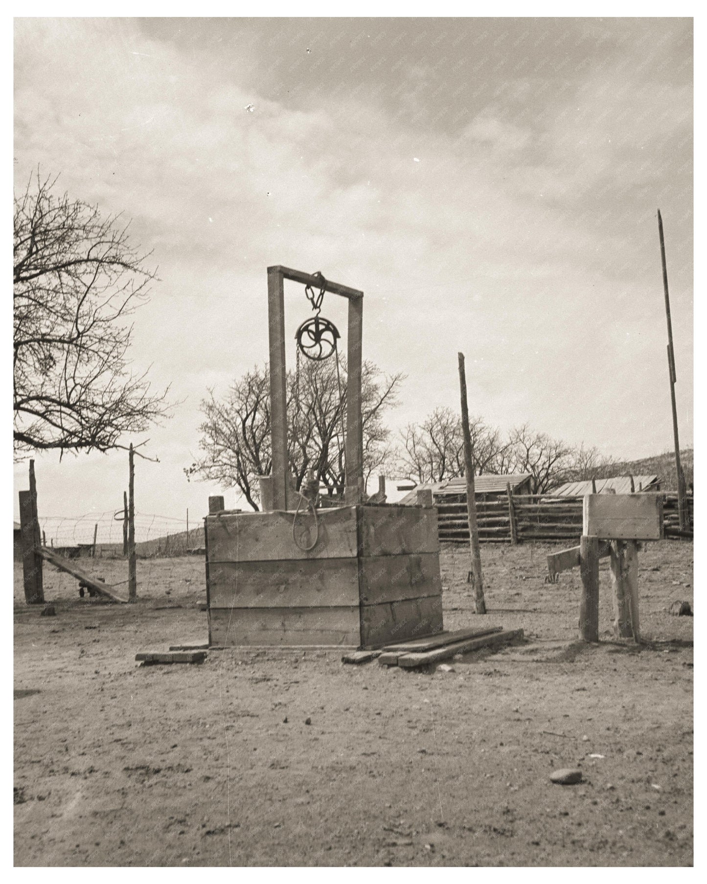 Water Supply System in Escalante Utah April 1936 Vintage Photo