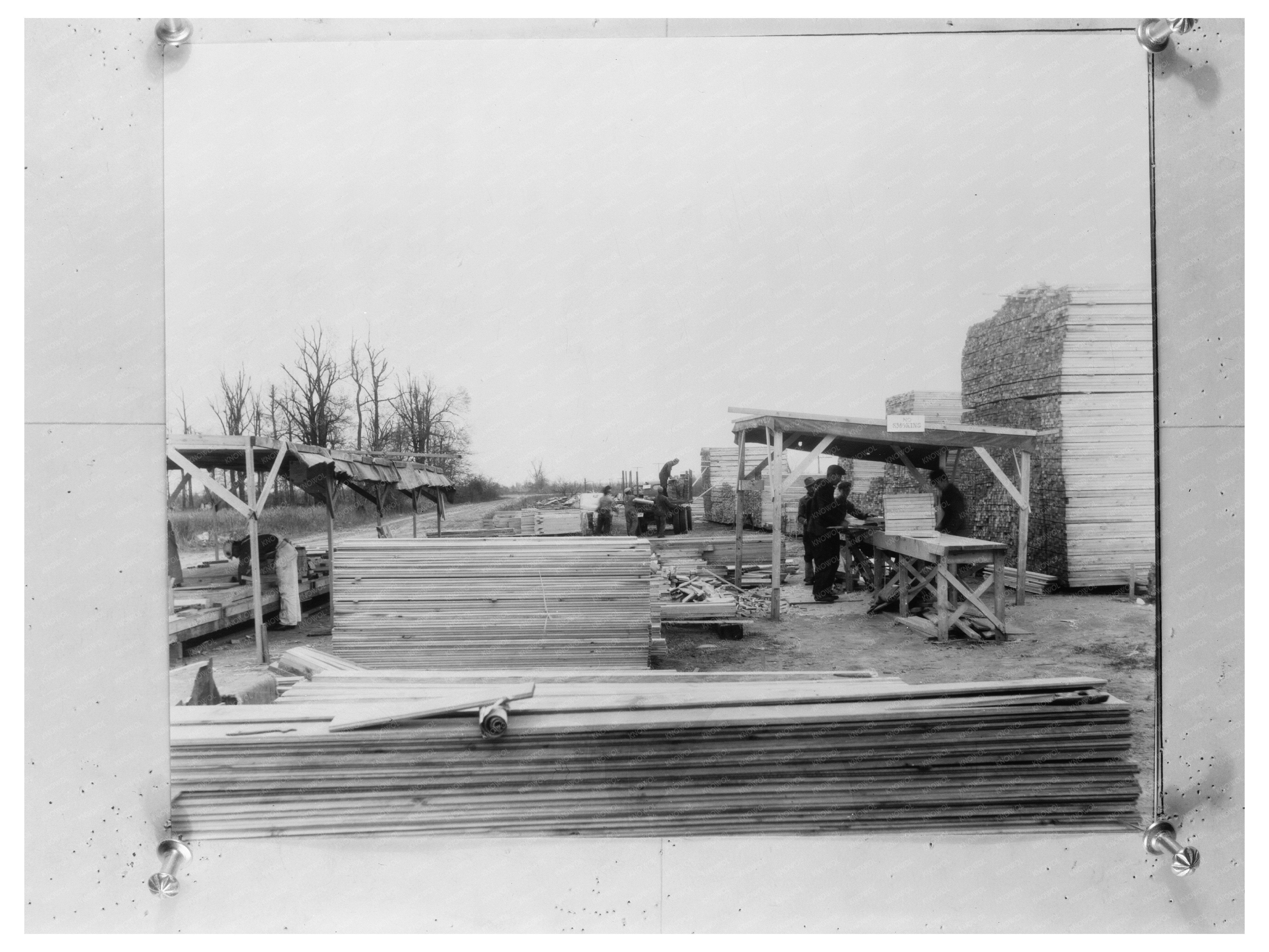 Vintage Lumber Pre-Cut for Prefabricated Construction 1938