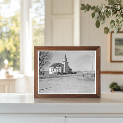 Rural Community Church in Mercer County Illinois 1936