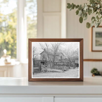 W.H. Cox Farmyard Clearcreek Township Iowa 1936