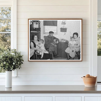 L.H. Nissen Family in Iowa Shack December 1936