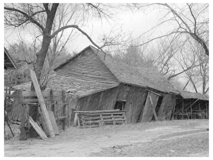 Tool and Machine Shed on W.H. Cox Farm Iowa 1936