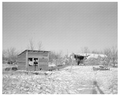 Chicken House and Cattle Barn on Helmke Farm 1936