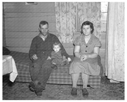 1936 Rural Iowa Family on Crop Share Farm