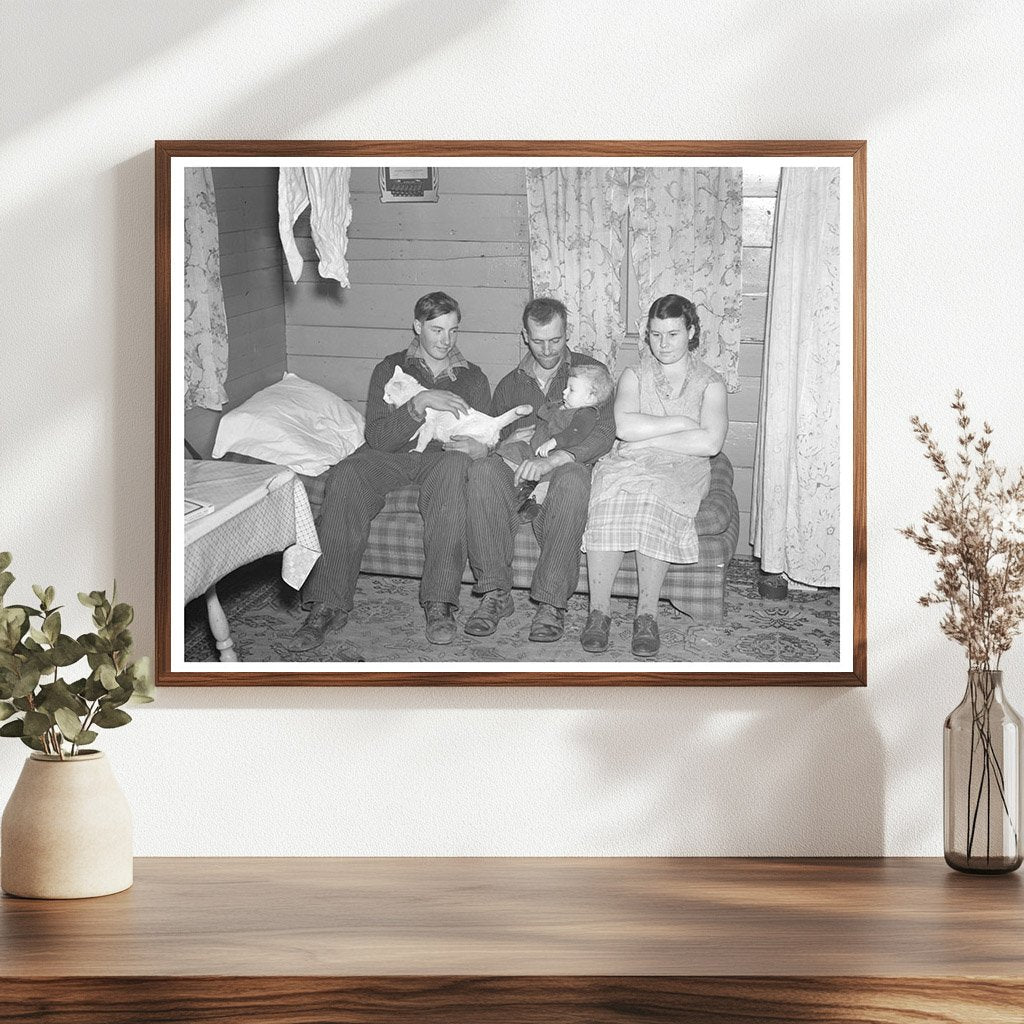 Iowa Farming Family in One-Room Shack December 1936