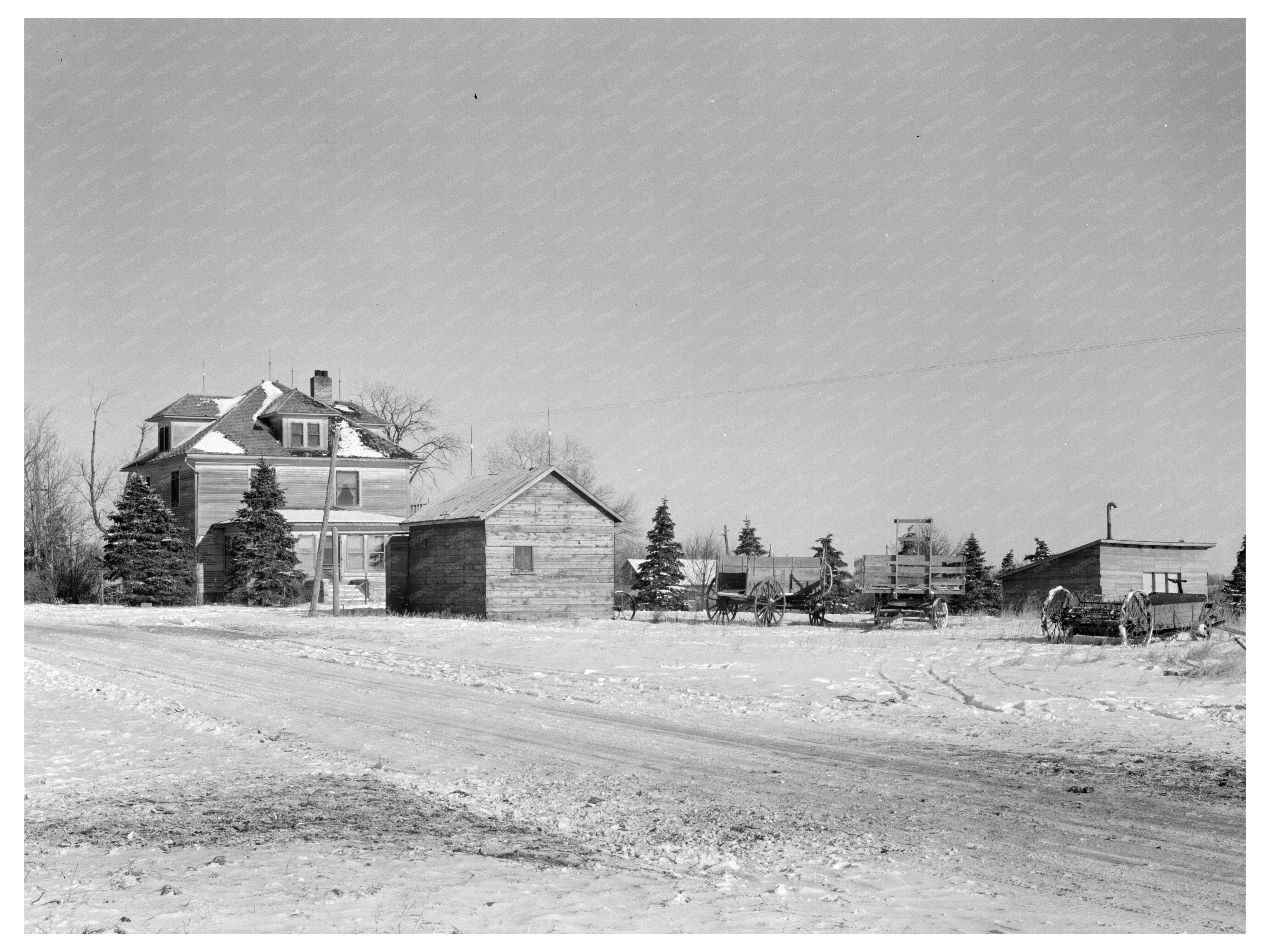 Rustan Brothers Farm Equipment Dickens Iowa December 1936