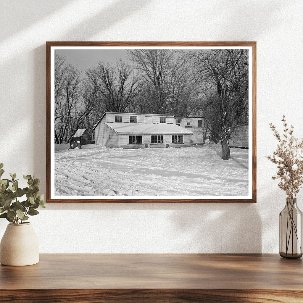 Chicken House on Levi Mills Farm Spencer Iowa December 1936