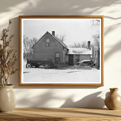 Vintage Iowa Farmhouse December 1936 57 Acre Farm