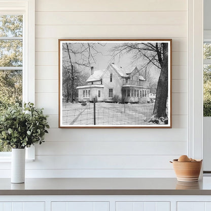 Levi Mills Farmhouse in Clay County Iowa December 1936