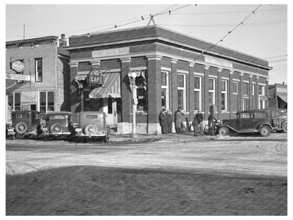 Milford Iowa Bank Building Converted to Cafe 1936