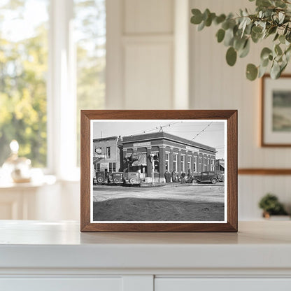 Milford Iowa Bank Building Converted to Cafe 1936