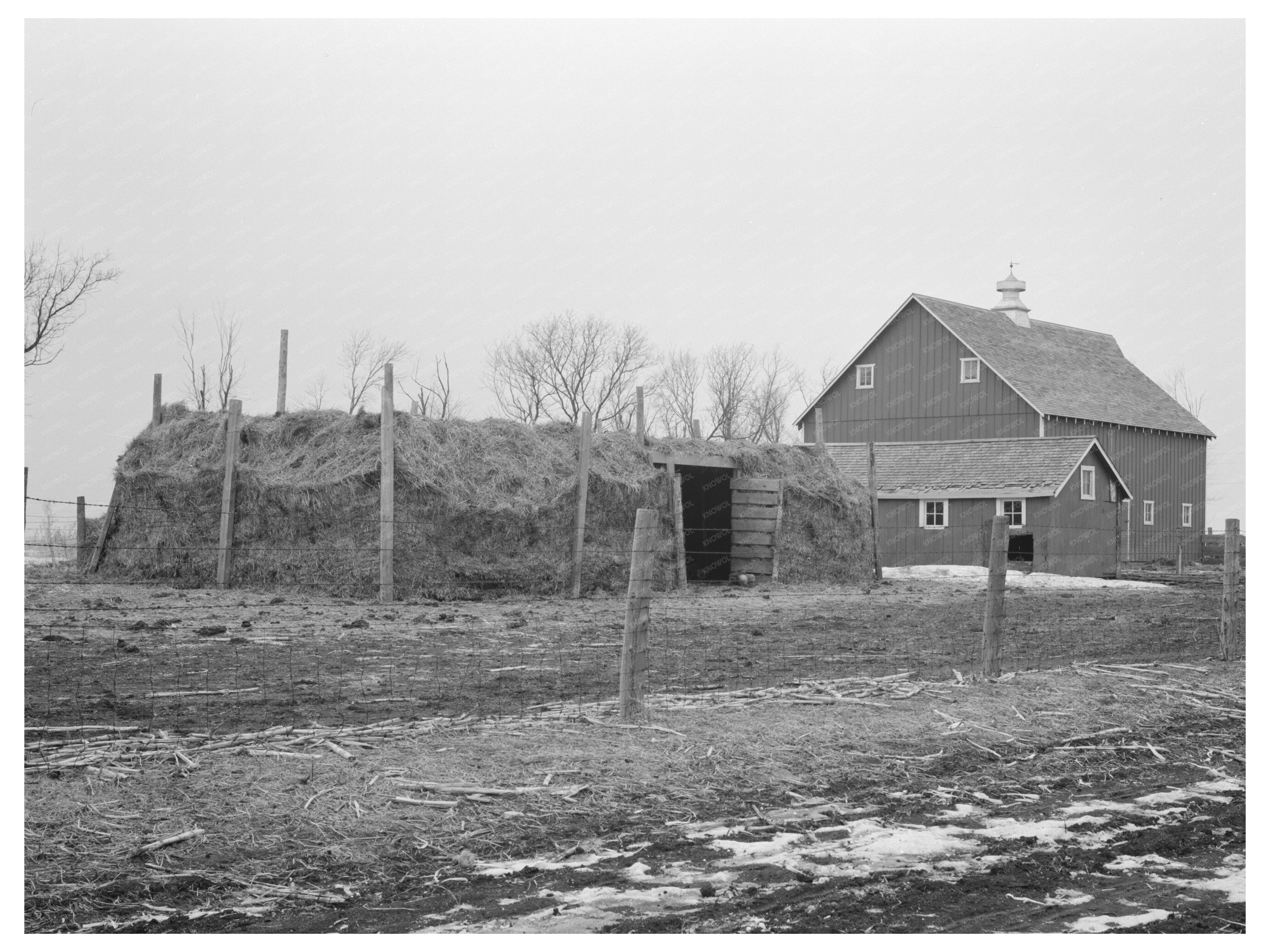 Rex Inman Farm Building Estherville Iowa December 1936