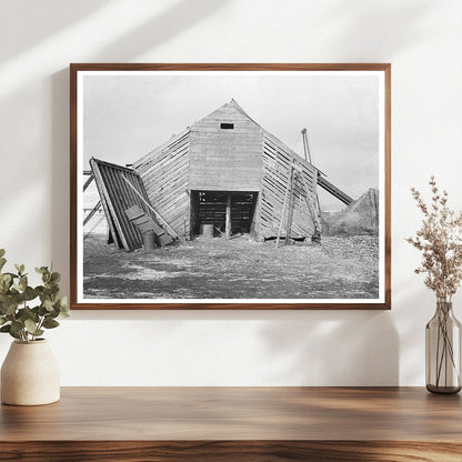 Corn Crib on J.E. Herbrandson Farm Estherville Iowa 1936