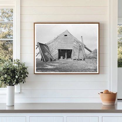 Corn Crib on J.E. Herbrandson Farm Estherville Iowa 1936