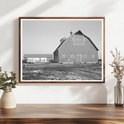 Barn and Machine Shed of G.H. West Estherville Iowa 1936